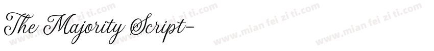 The Majority Script字体转换